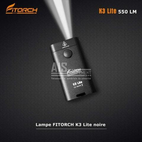 Fitorch K3 Lite noir - 550 LM - 3 LED